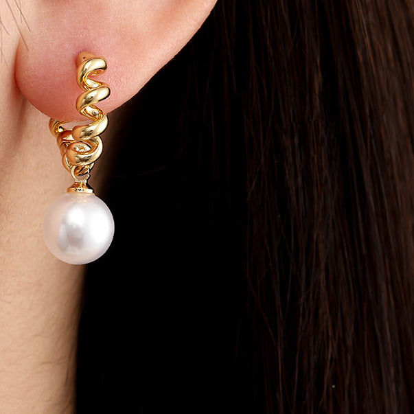 Ohrringe Twist Pearl