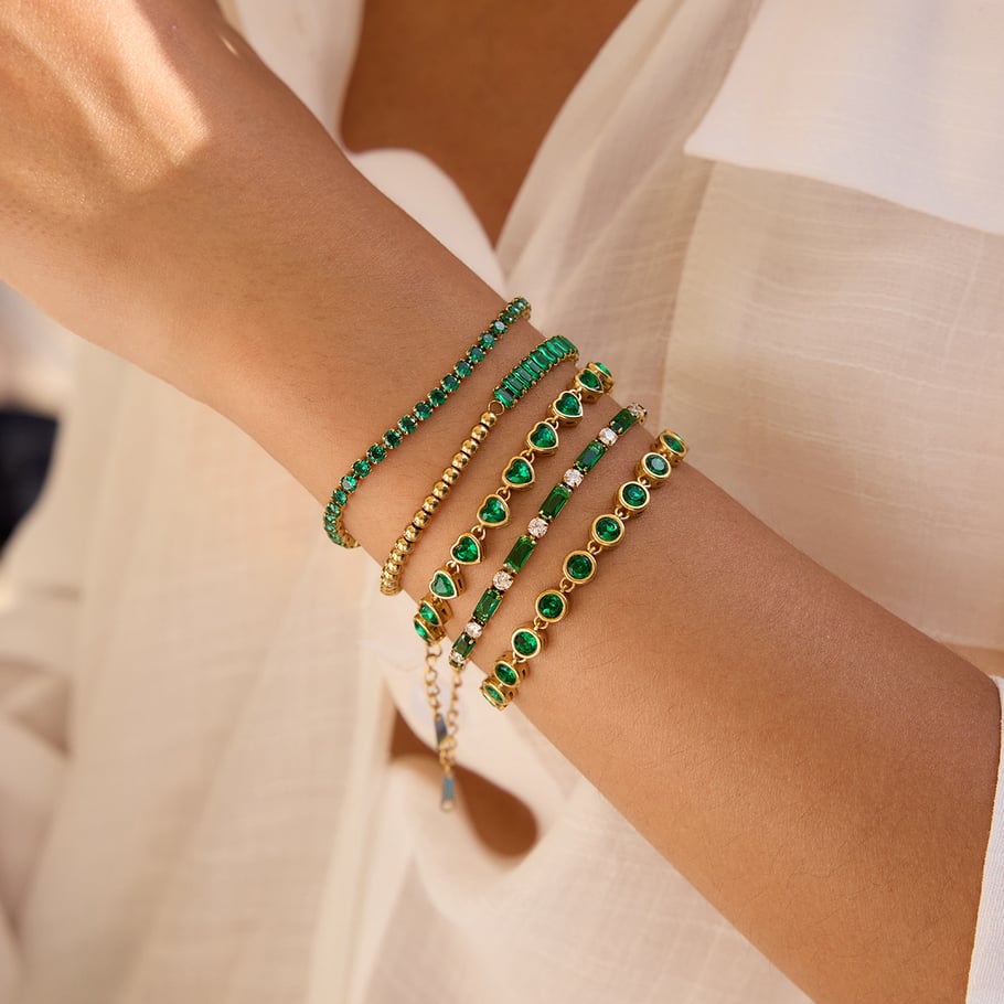 Armband Smaragd