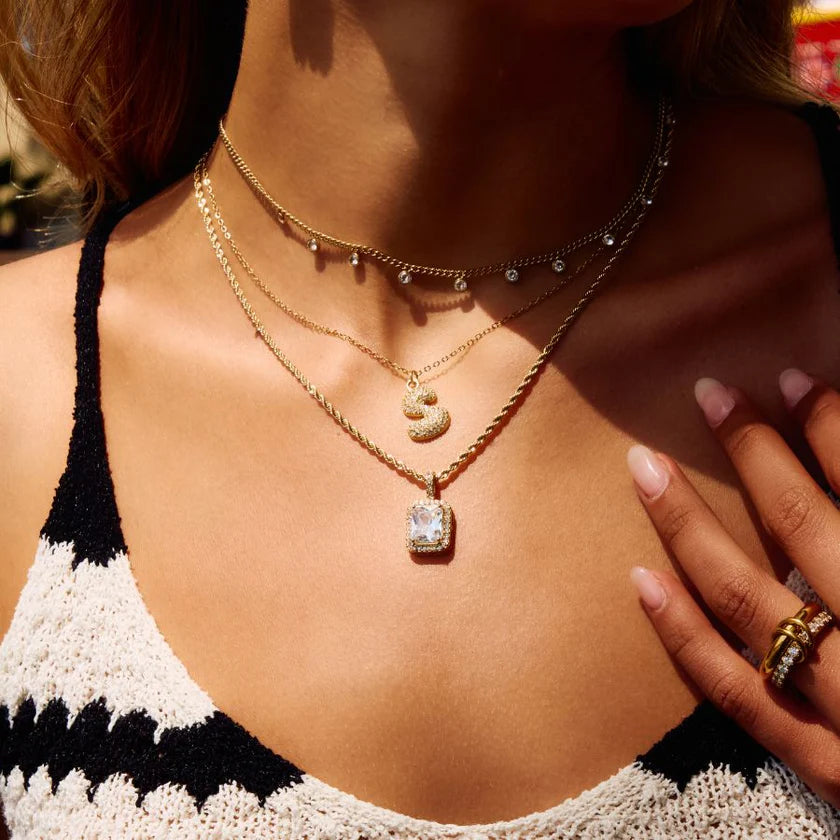 Halskette Bubble Letter