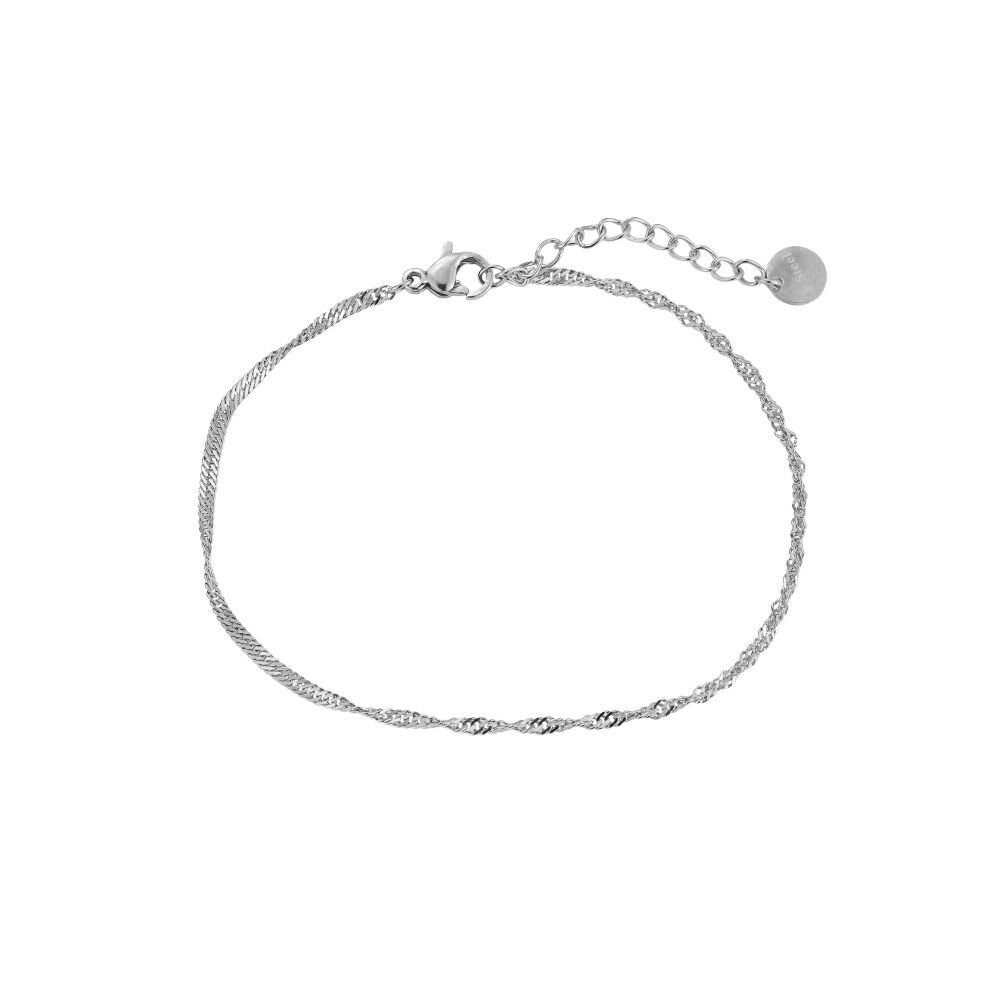 SPIRAL | Armband | Twist gedreht | Bracelet | Schlicht Minimalistisch | Edelstahl | 14 Karat Vergoldung | Wasserfest