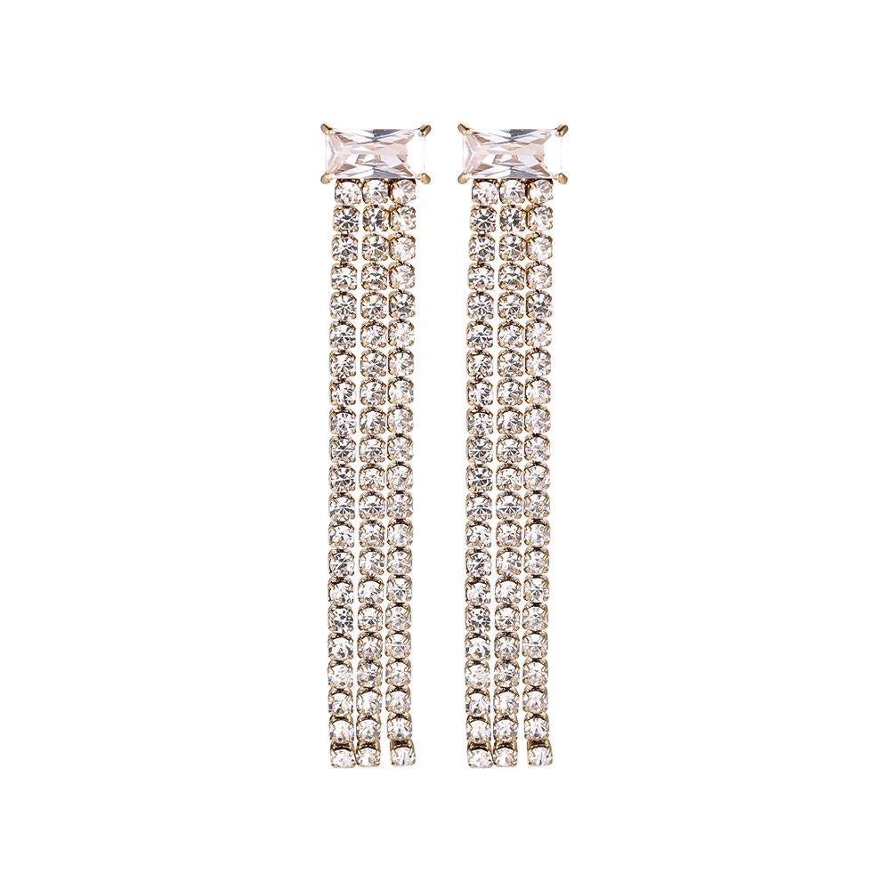 MARESA | Ohrringe | Zirkonia Stars | Glitzersteine | Statement | Hingucker | Edelstahl | 14 Karat Vergoldung | Wasserfest