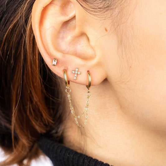 Ohrringe Double Chain