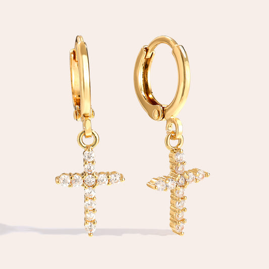Ohrringe Shining Cross