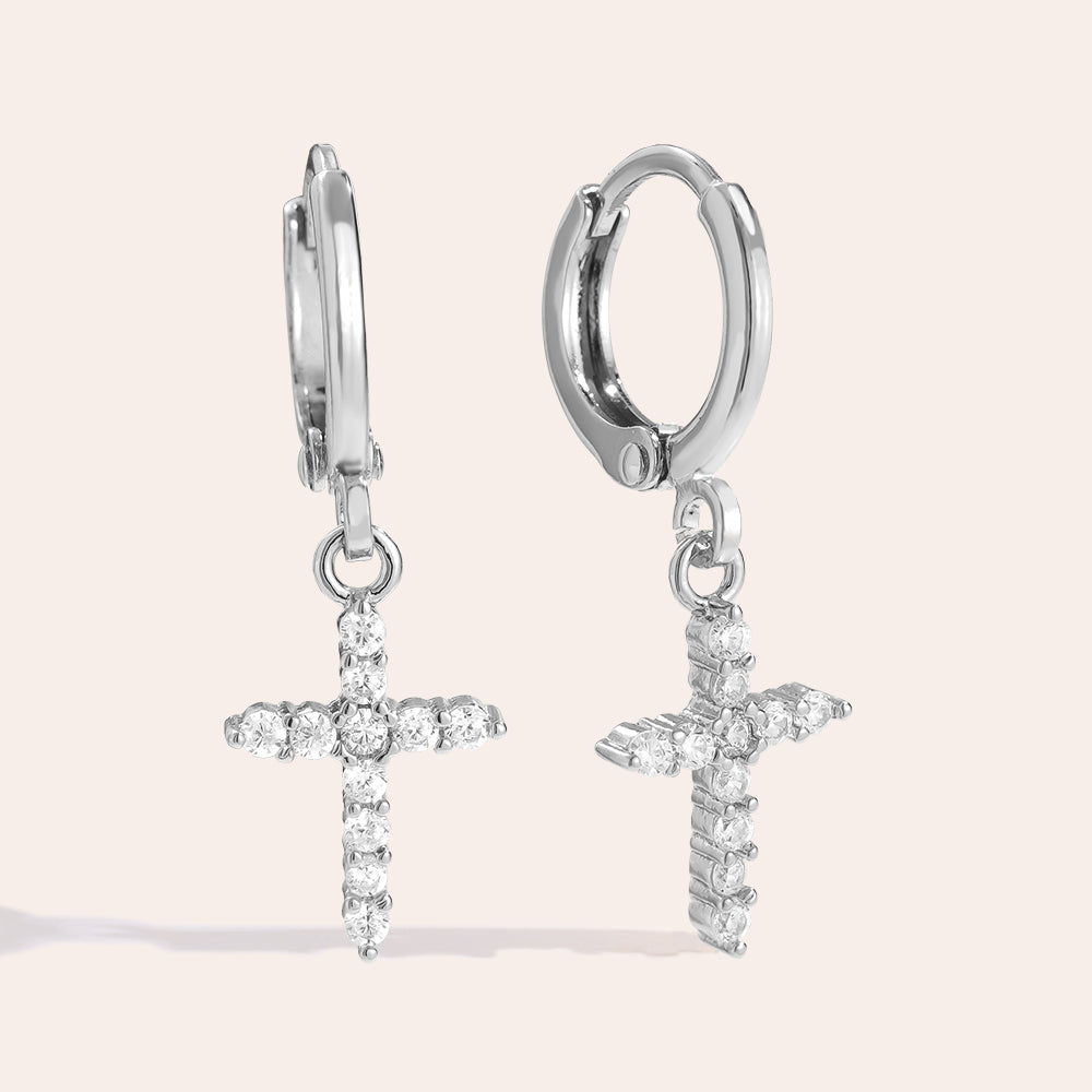 Ohrringe Shining Cross