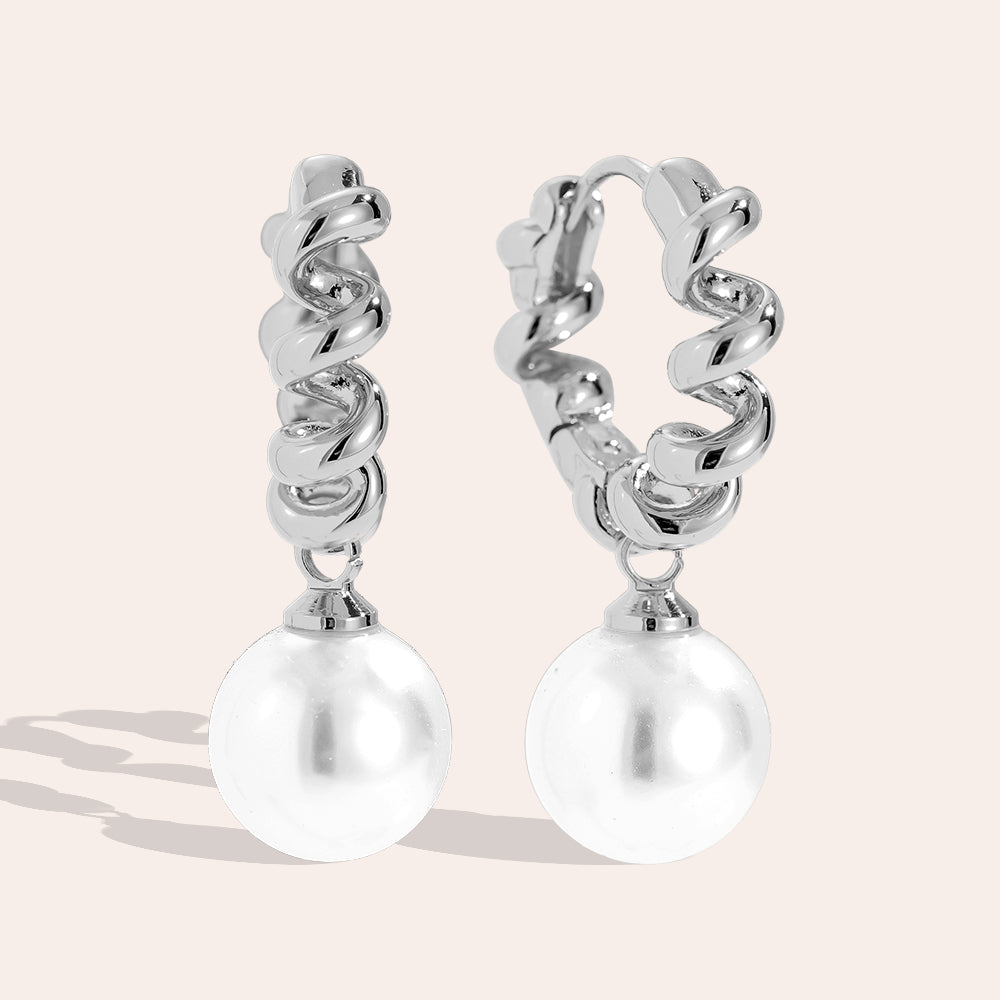 Ohrringe Twist Pearl