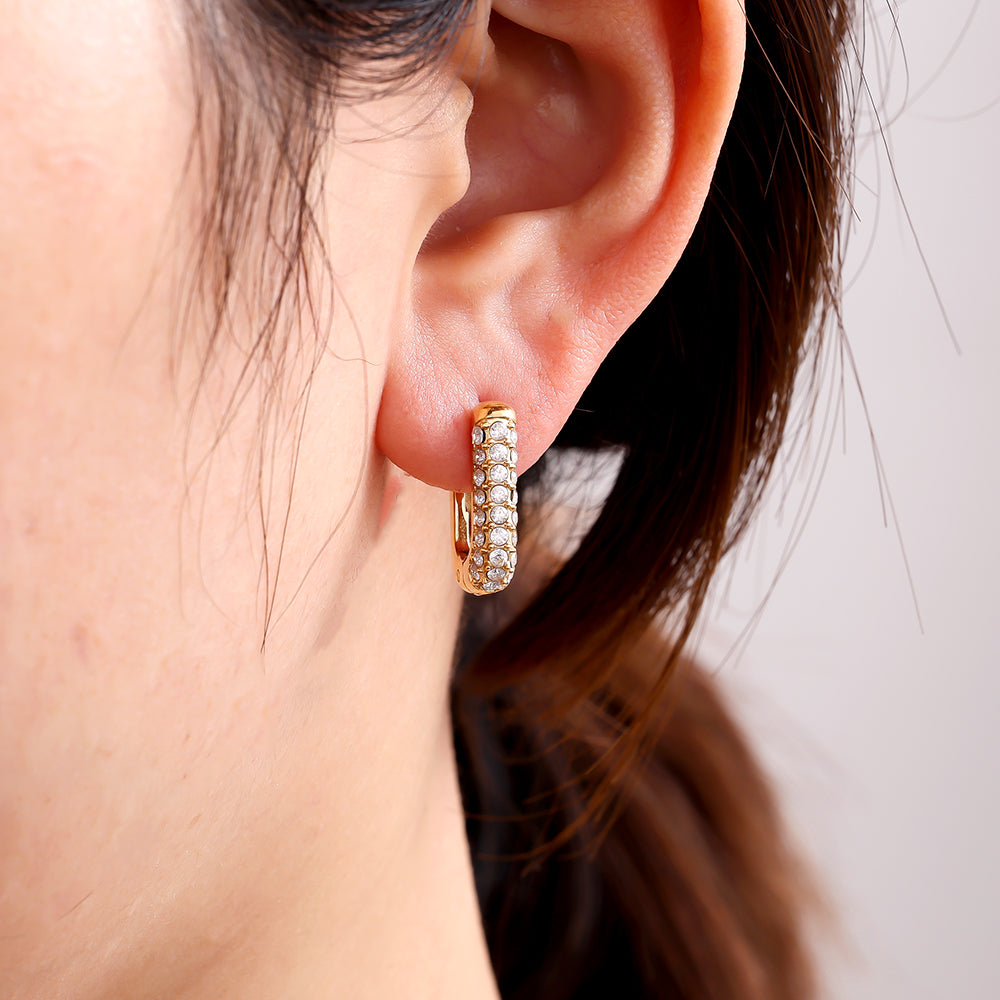 Ohrringe Diamond Oval