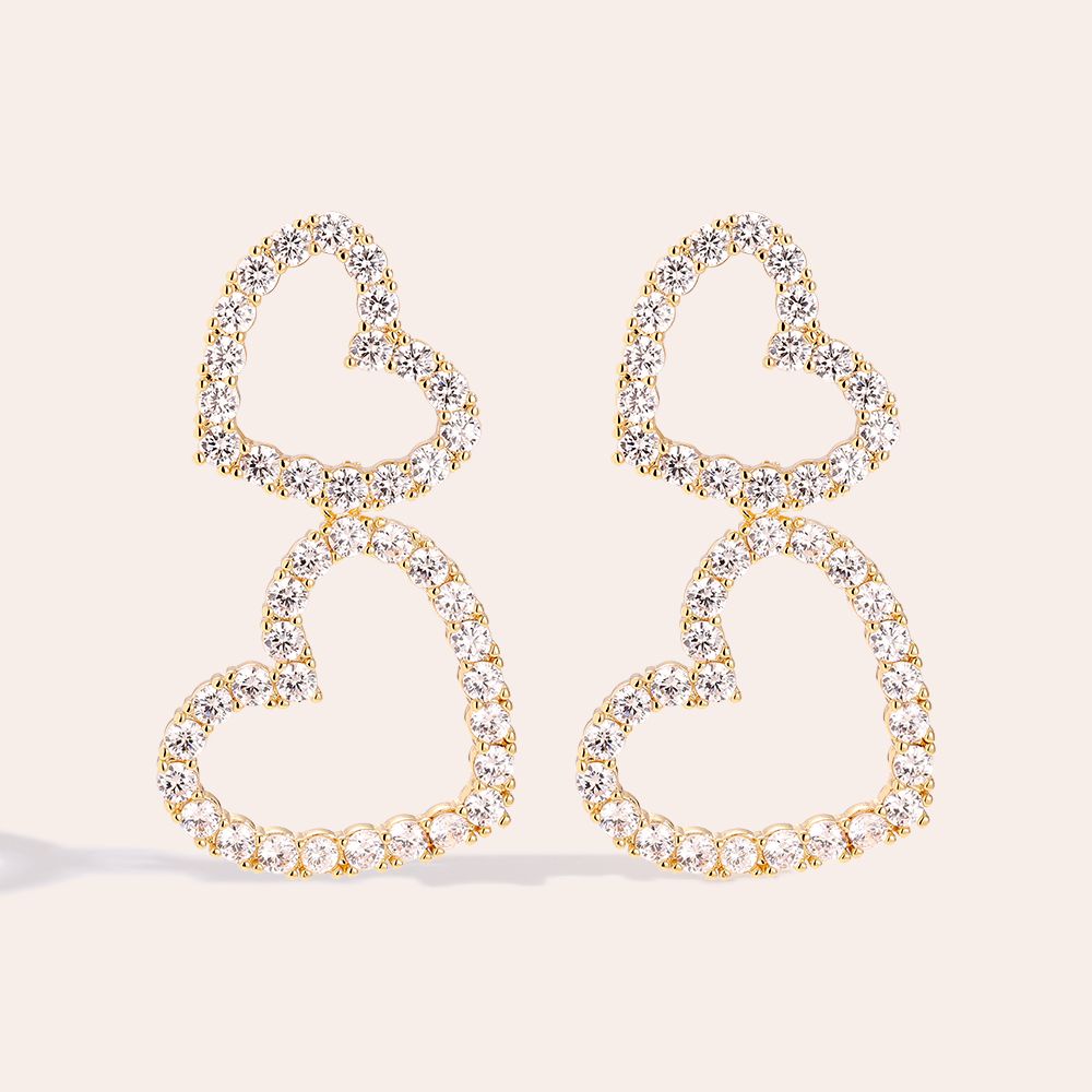 Ohrringe Sparkling Heart