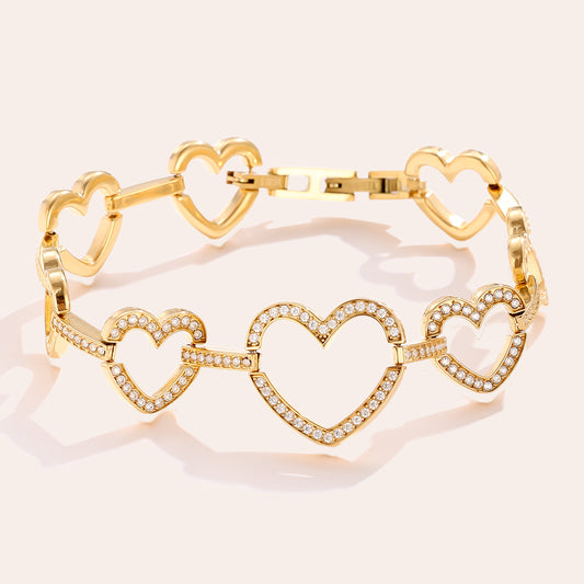 Armband Diamonds Heart