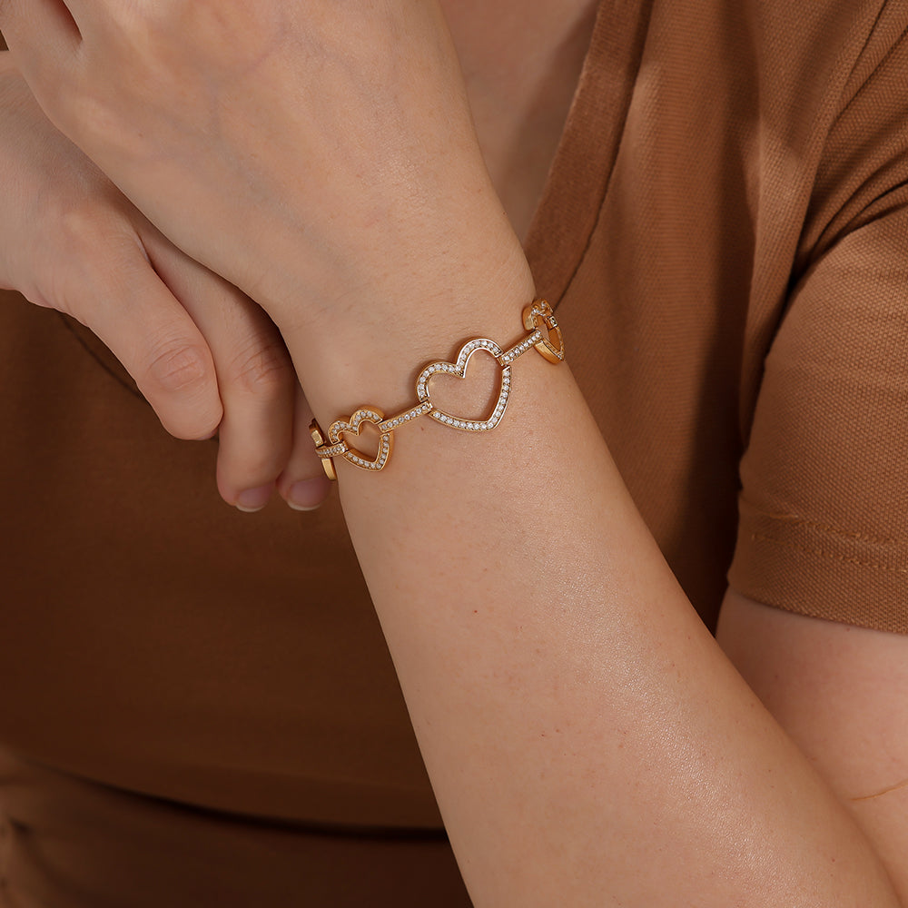 Armband Diamonds Heart