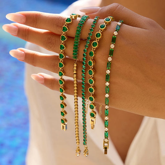 Armband Smaragd