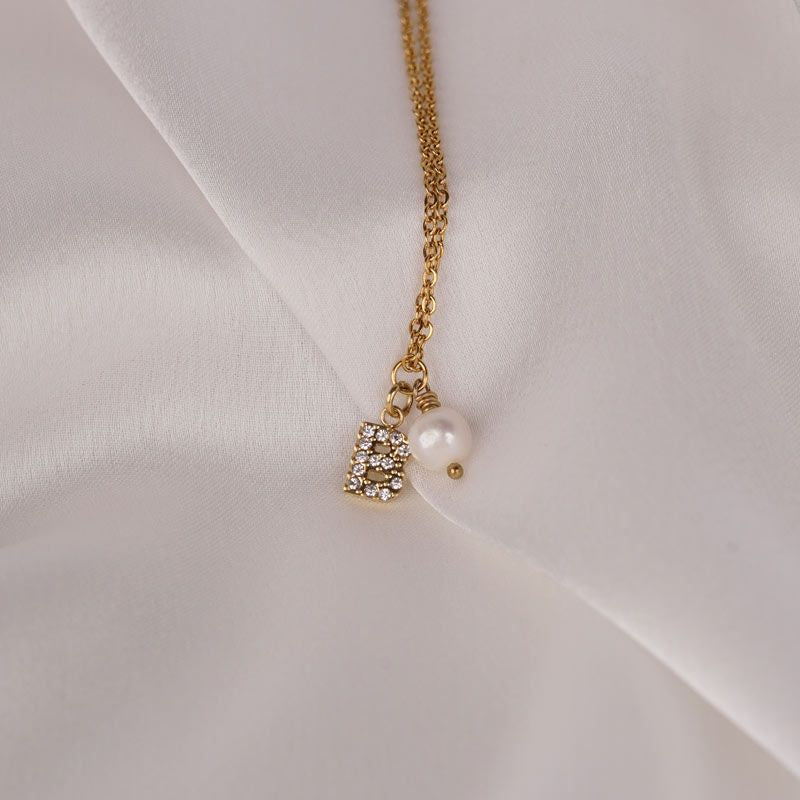 Anhänger Alphabet Zirkonia