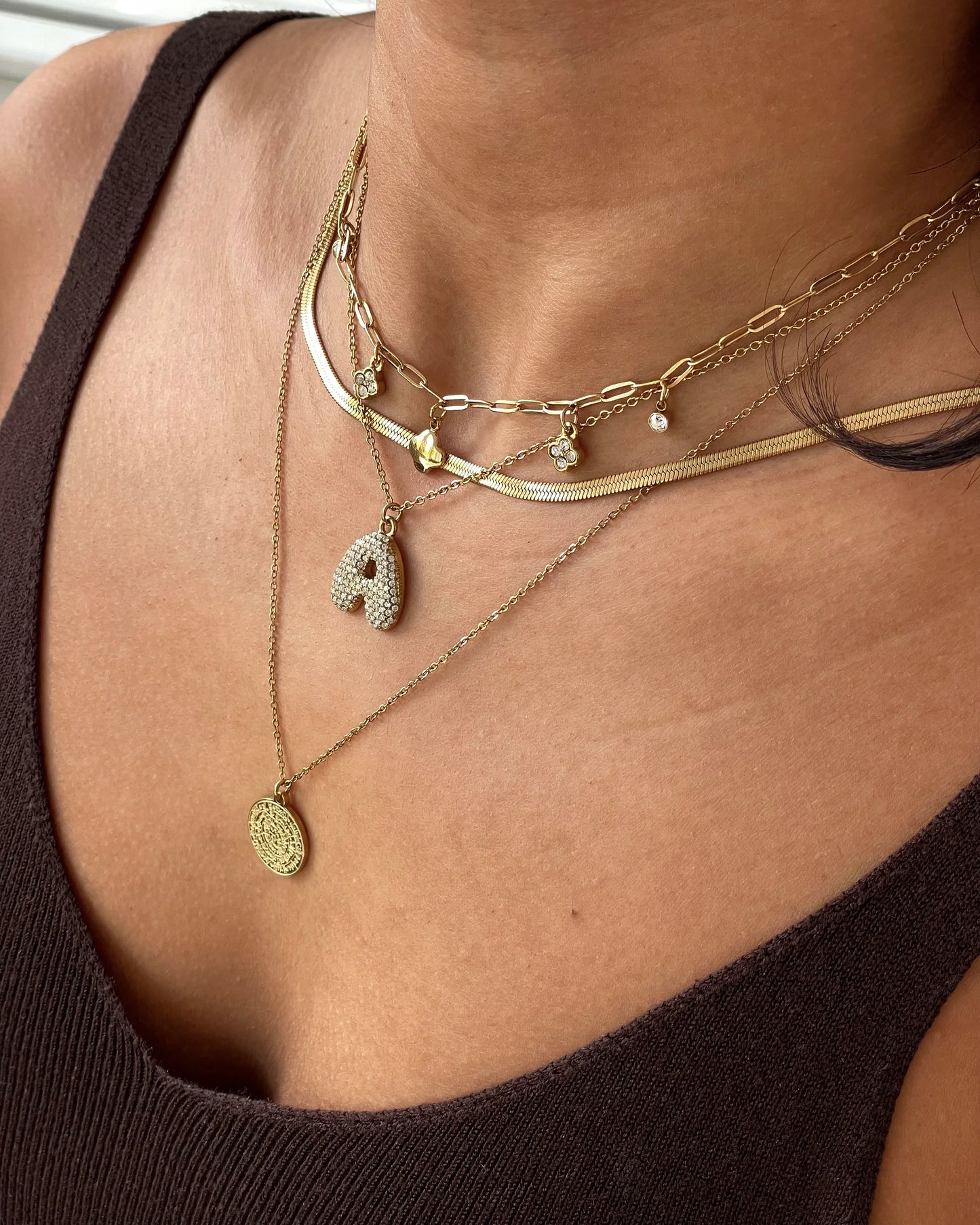 Halskette Bubble Letter