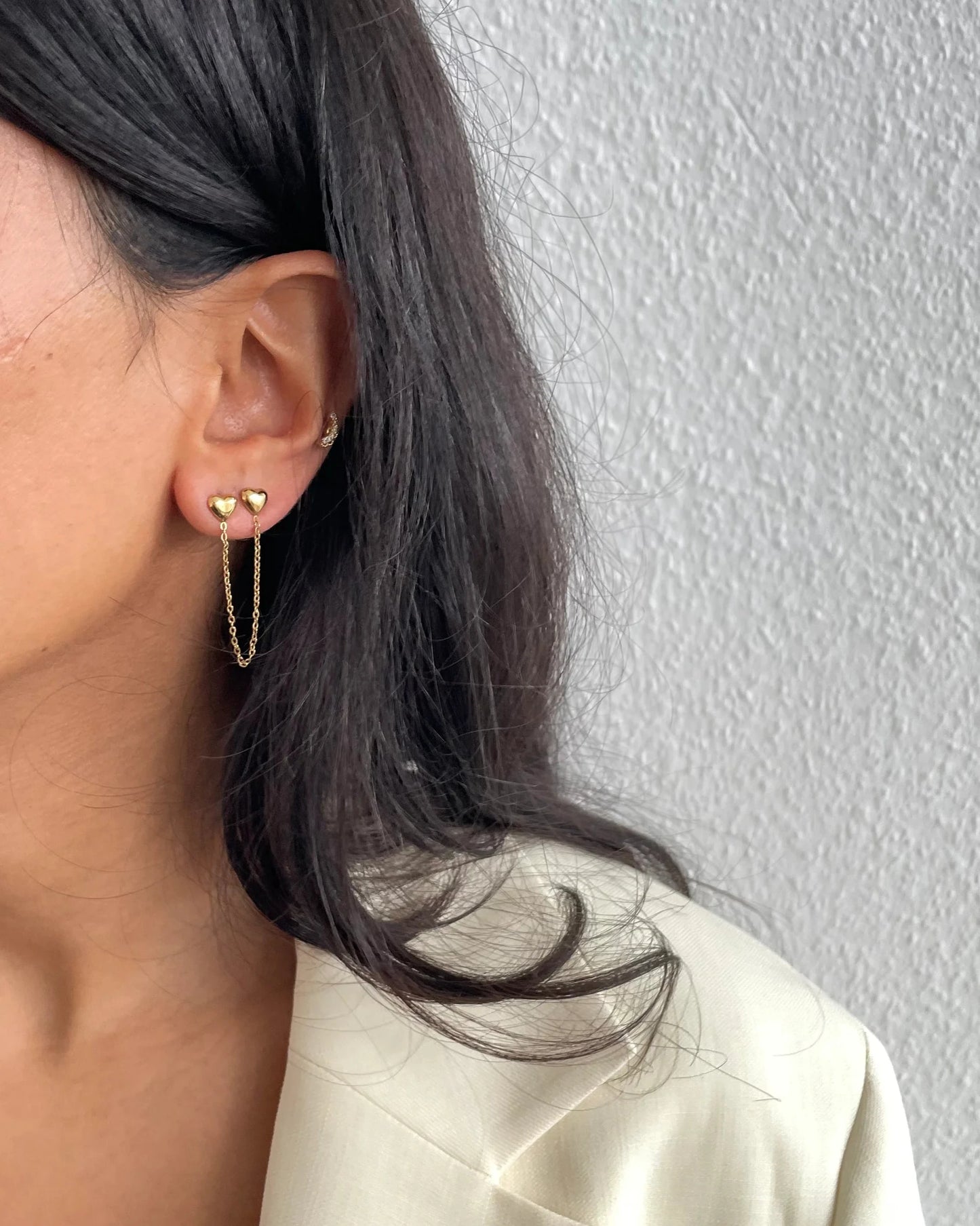 Ohrringe Heart Chain